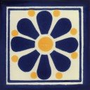 Mexican Talavera Tile Daisy 5